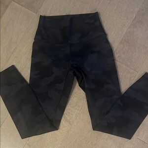 Lululemon Athletica Black Camo Leggings